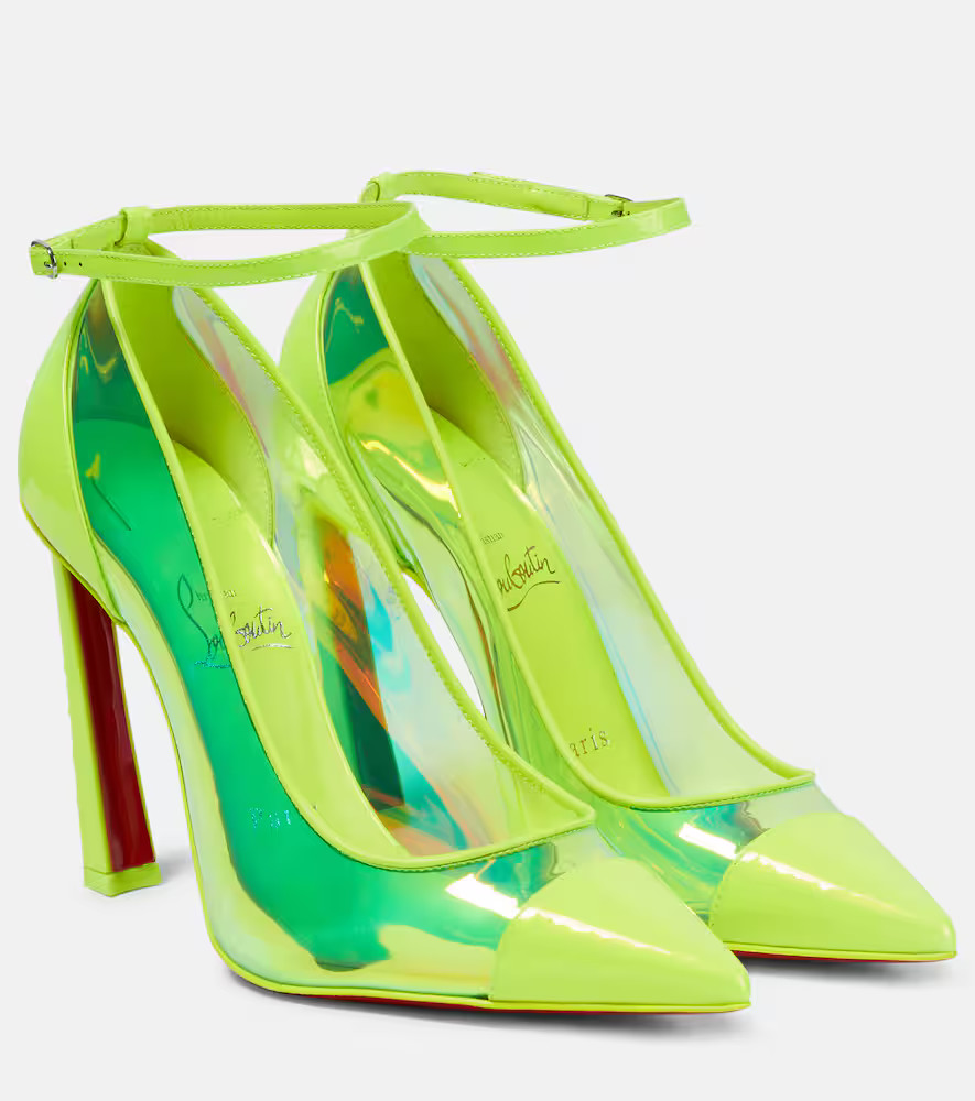 Christian Louboutin Leather and PVC pumps | Mytheresa (US/CA)