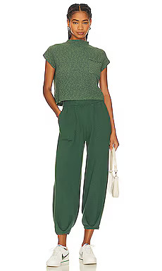 Free People Freya Sweater Set in Emerald Spell Combo from Revolve.com | Revolve Clothing (Global)