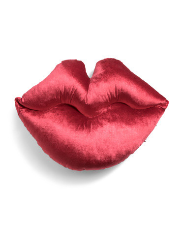 13x20 Icicle Shaped Lips Pillow | TJ Maxx