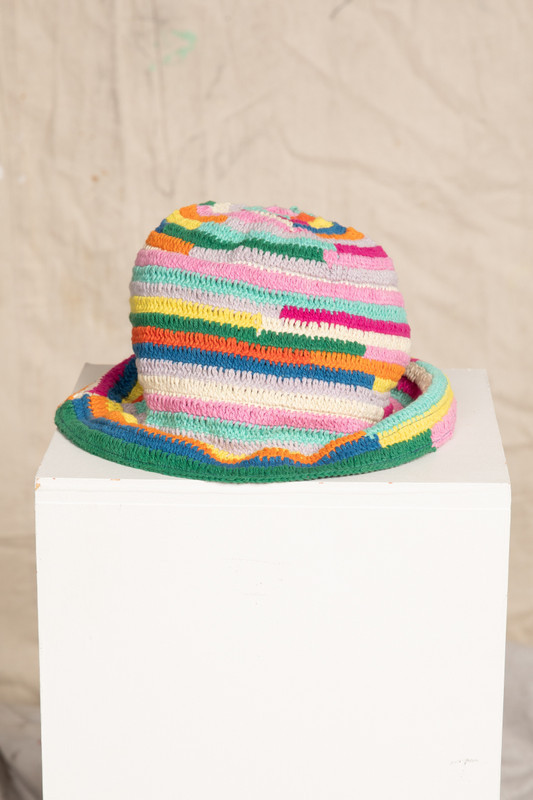 Crochet Bucket Hat in Rainbow | Bohemian Traders