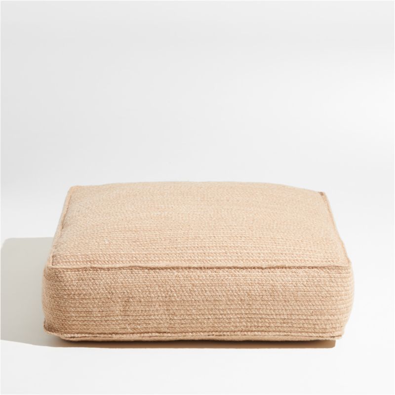 Chill Bill 36"x36" Woven Outdoor Floor Cushion by Leanne Ford | Crate & Barrel | Crate & Barrel