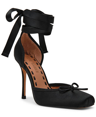 Steve Madden Women's Larina Lace-Up High-Heel Ballet Pumps - Macy's | Macy's