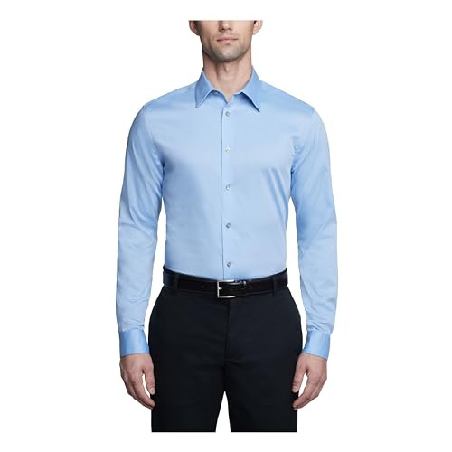 Calvin Klein Men's Dress Shirts Slim Fit Non Iron Solid | Amazon (US)