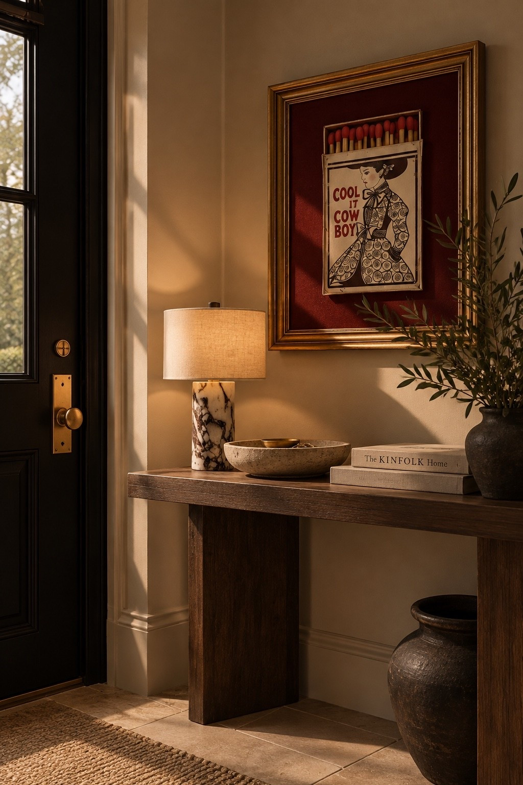 Create a warm, elevated entrance with these modern organic entryway ideas featuring dark wood, natural stone, marble, warm neutrals and vintage-inspired artwork. 

A streamlined wood console paired with a marble table lamp, earthy ceramics and organic greenery gives this entryway a collected designer feel while staying minimal and inviting. 

Save for modern organic decor, entryway decor ideas, warm minimalist interiors, console table styling, neutral home decor, dark wood furniture, organic modern interiors and luxury entryway inspiration.

modern organic entryway, modern organic decor, entryway decor ideas, entryway console table, console table styling, organic modern interior, warm minimalist decor, neutral entryway, dark wood decor, modern entryway ideas, luxury entryway, earthy home decor, warm modern interiors, entryway styling, designer home inspiration

#LTKSaleAlert #LTKHome #LTKdayinmylife