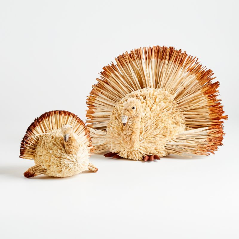 Buri Decorative Turkeys | Crate and Barrel | Crate & Barrel