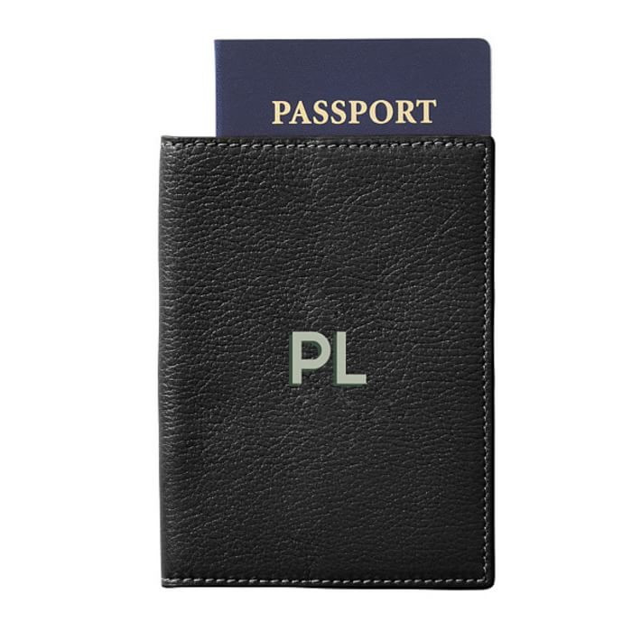 Leather Passport Case, Printed | Mark and Graham