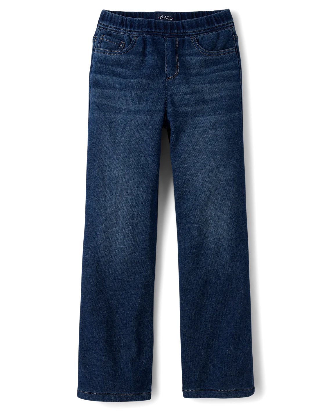 Girls French Terry Wide Leg Sweatpant Jeans - blue | The Children's Place