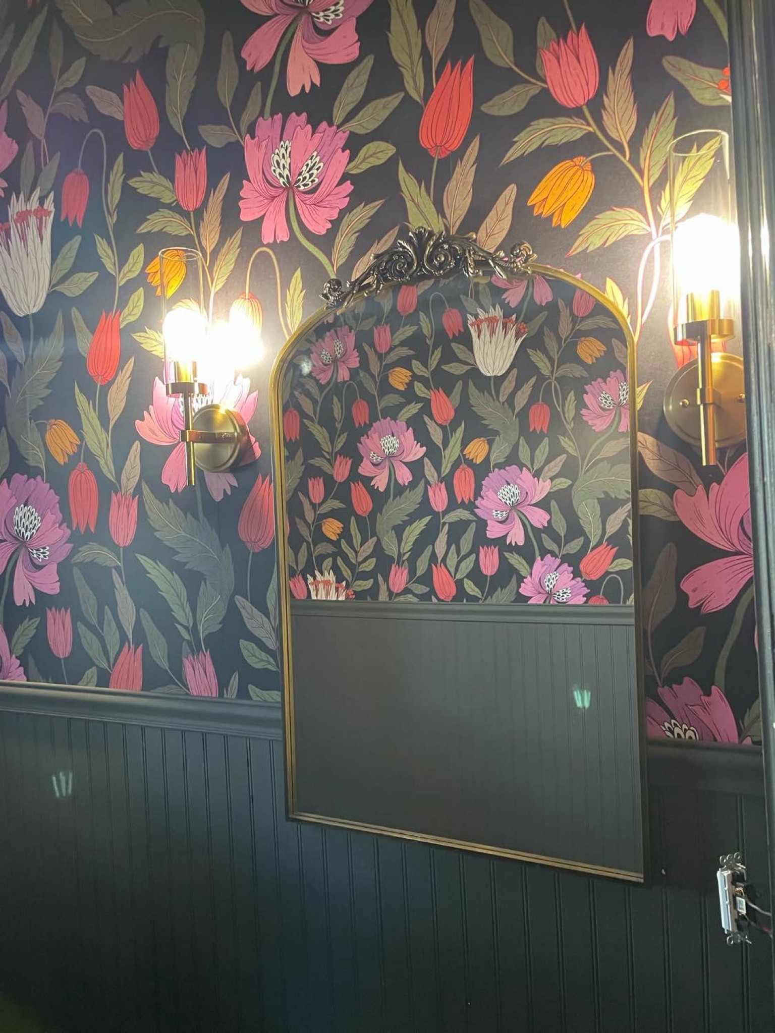 Powder room progress inspo