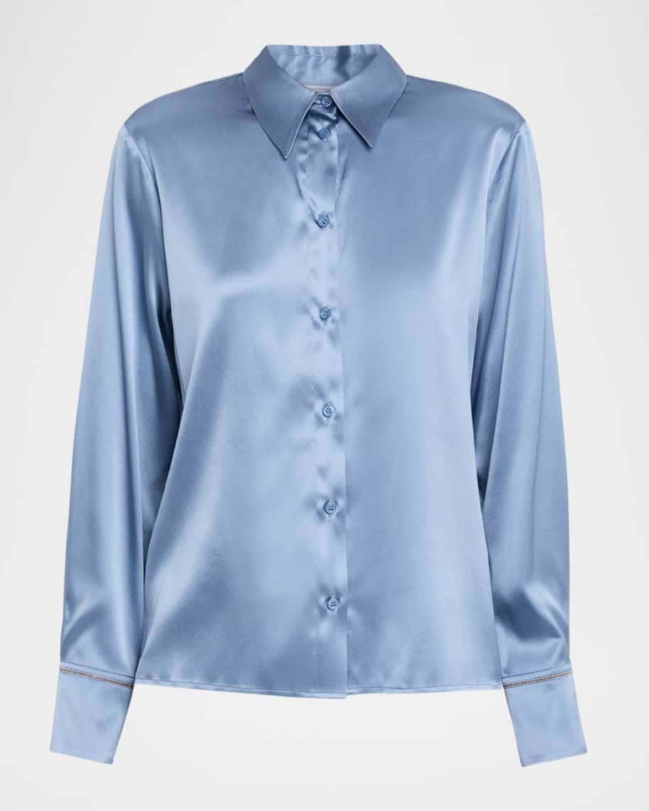 Punto Luce Silk-Blend Shirt | Neiman Marcus