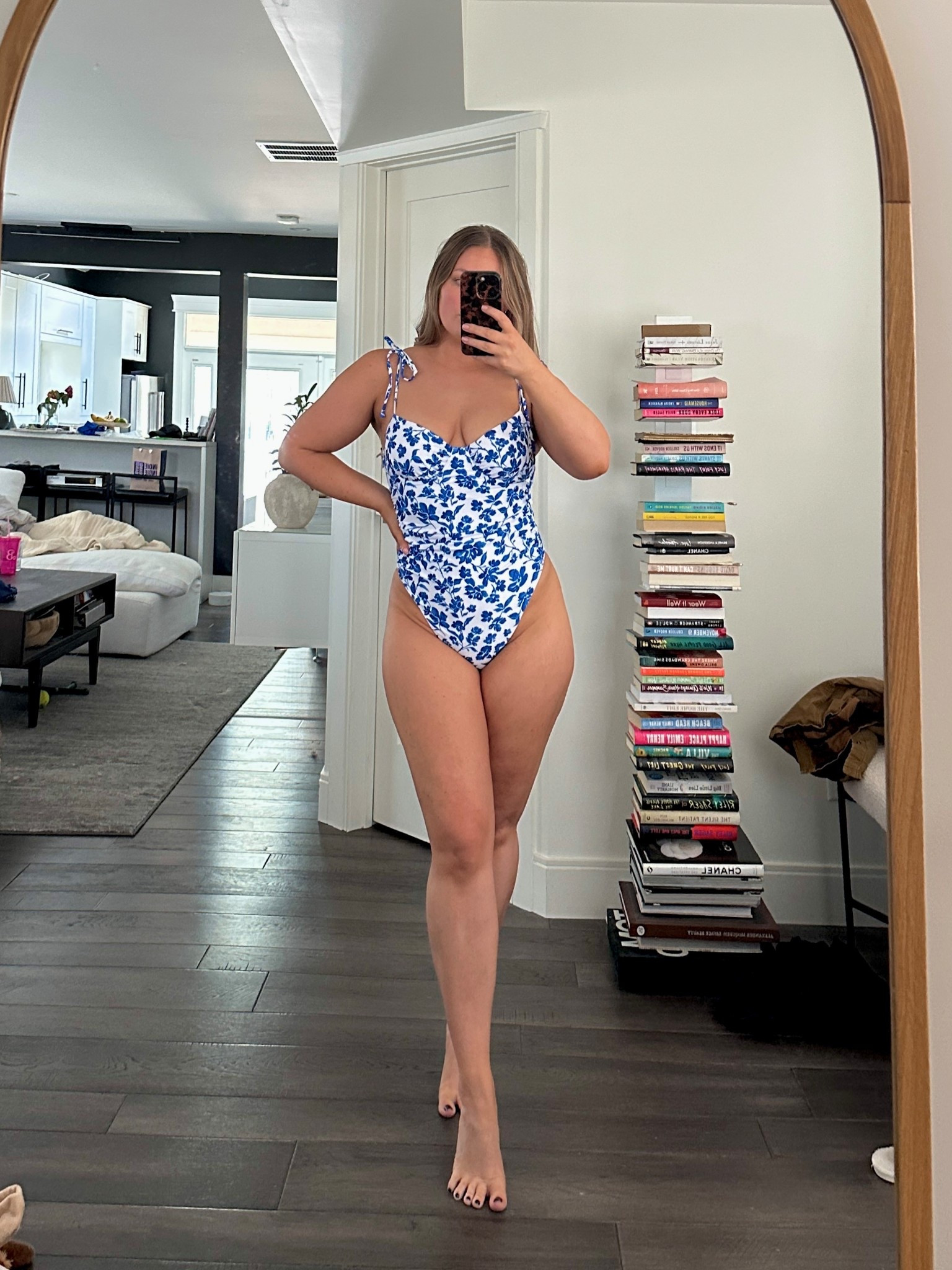 In LOVE with this new swimsuit! I got a size Medium & it fits like a glove 💙 for reference I’m usually a size 6 in jeans & a medium in tops 

#LTKStyleTip #LTKTravel #LTKSwim