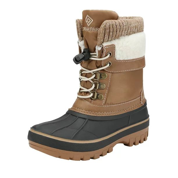 DREAM PAIRS Toddlers Kids Boys Girls Winter Snow Boots Waterproof Outdoor Shoes KMONTE-1 TAN Size... | Walmart (US)