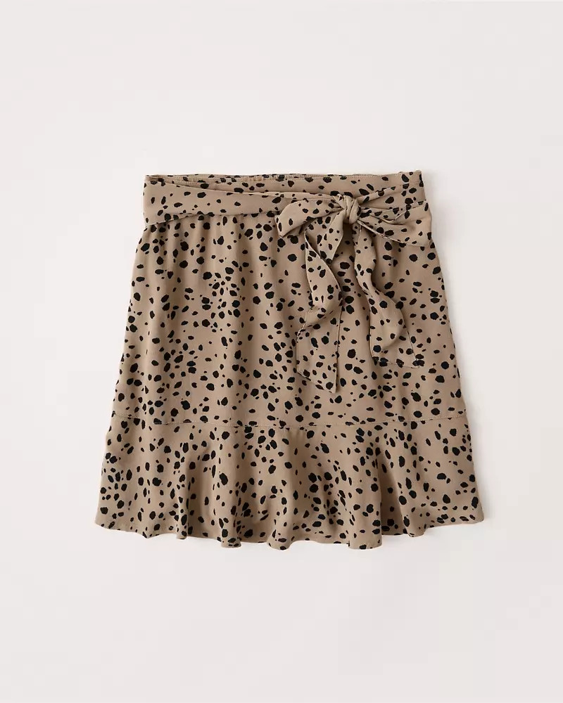 Ruffle Hem Mini Skirt | Abercrombie & Fitch US & UK