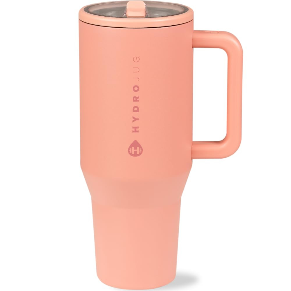 HydroJug Traveler - 40 oz Water Bottle with Handle & Flip Straw - Fits in Cup Holder, Leak Resist... | Amazon (US)