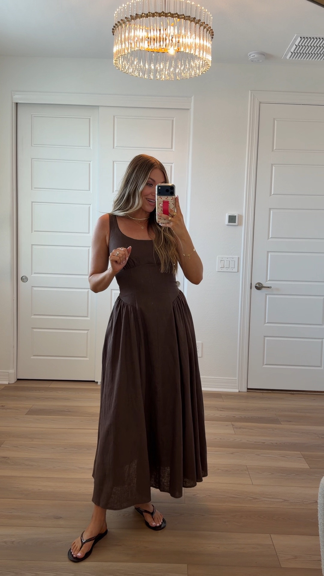 The perfect linen midi dress is 25% off! I’m wearing a small tall

#LTKxAbercrombie