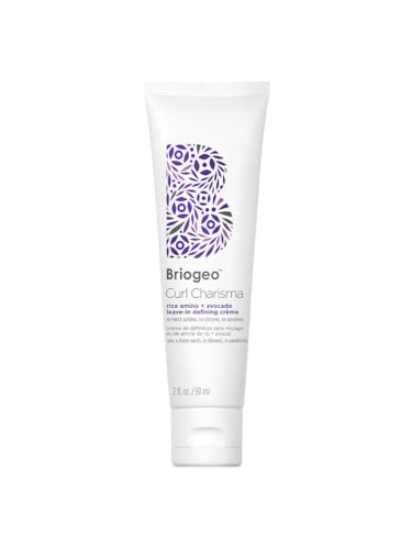 Briogeo Curl Charisma Rice Amino + Avocado Leave-In Defining Crème, Anti Frizz Hair Styling Moisturizer, Leave In Cream for Wavy, Curly, Coily Hair, Boosts Hydration, Vegan, Cruelty-Free, 2 fl oz | Amazon (US)