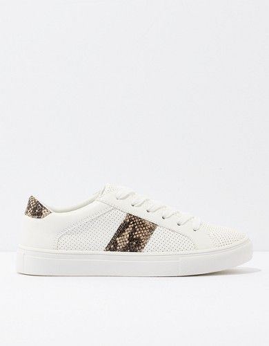 AE Snakeskin Perforated Sneaker | American Eagle Outfitters (US & CA)