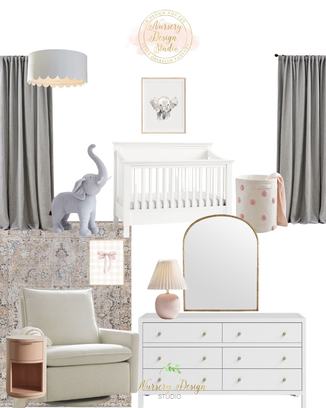 Pink and gray nursery 

Pink rug, pink side table, nursery storage, nursery basket 

#LTKBaby #LTKHome #LTKBump