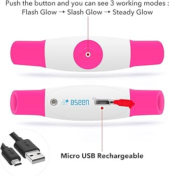 BSEEN LED Dog Collar, USB Rechargeable, Glowing pet Dog Collar for Night Safety, Fashion Light up... | Amazon (US)