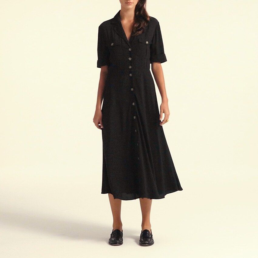 Collared camp-pocket shirtdress | J.Crew US