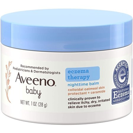 Aveeno Baby Eczema Therapy Nighttime Moisturizing Balm, Colloidal Oatmeal & Ceramide, Soothes & Reli | Walmart (US)