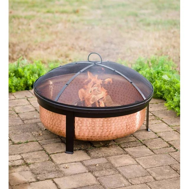 Better Homes & Gardens Wood Burning Copper Fire Pit, 30-inch diameter and 22-inch Height | Walmart (US)