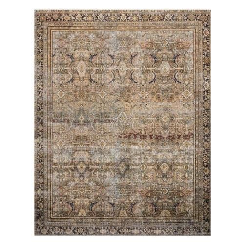 Loloi Layla Global Bazaar Olive Brown Patterned Rug - 3'6"x5'6" | Kathy Kuo Home