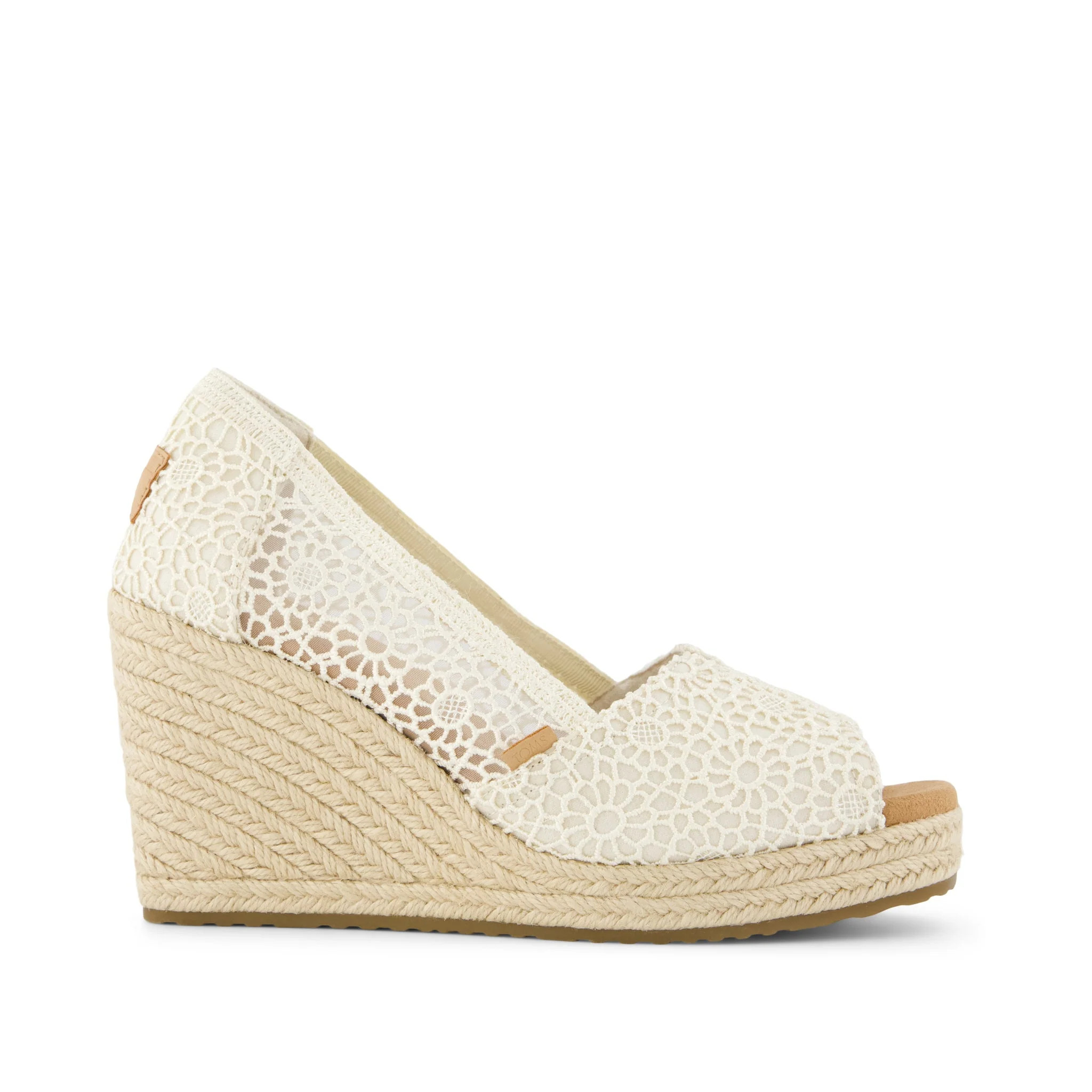Womens Essential Wedge Natural Moroccan Crochet | Toms EMEA