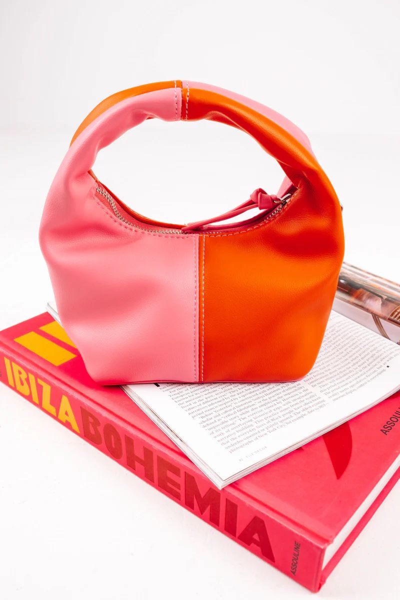 Spilt Decision Bag - Pink & Orange | The Impeccable Pig