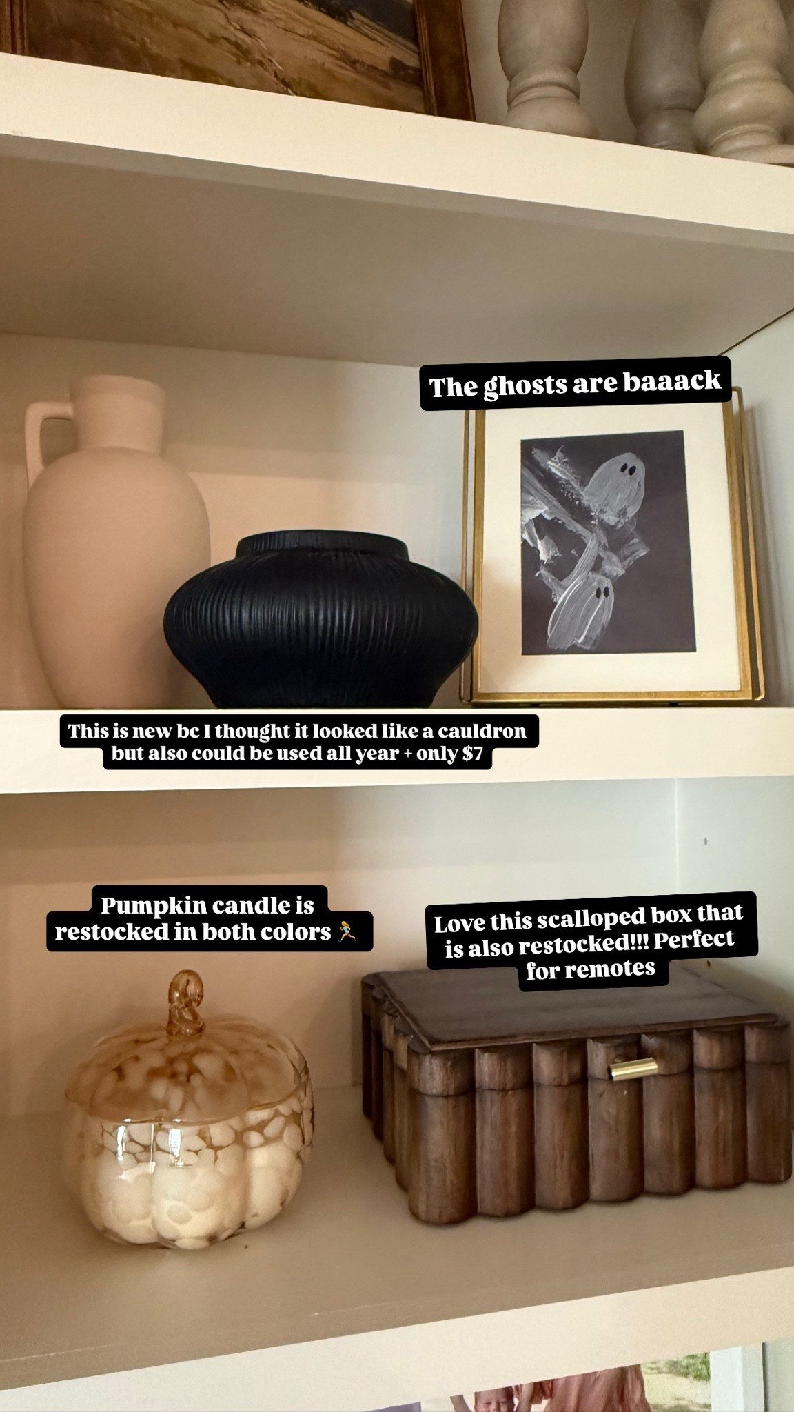 @Walmart shelf decor / fall decor / Halloween decorations / built in shelf decor / neutral home decor / living room

#LTKHome #LTKSeasonal #LTKSaleAlert