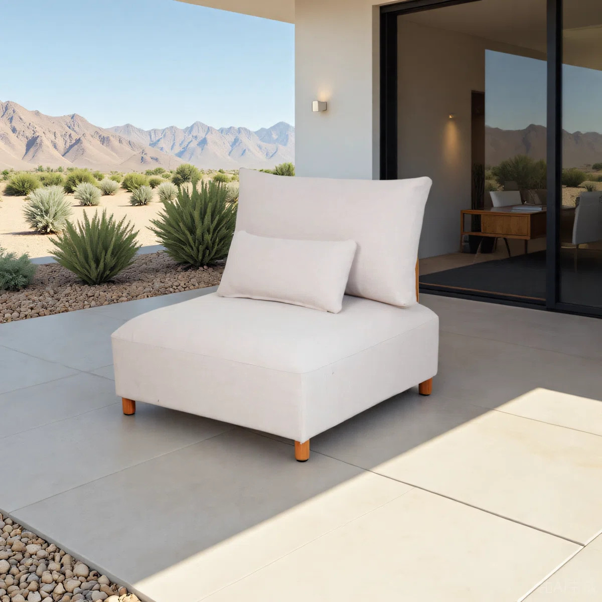 Yanali Pati Aluminium Armless Sofa | Wayfair North America