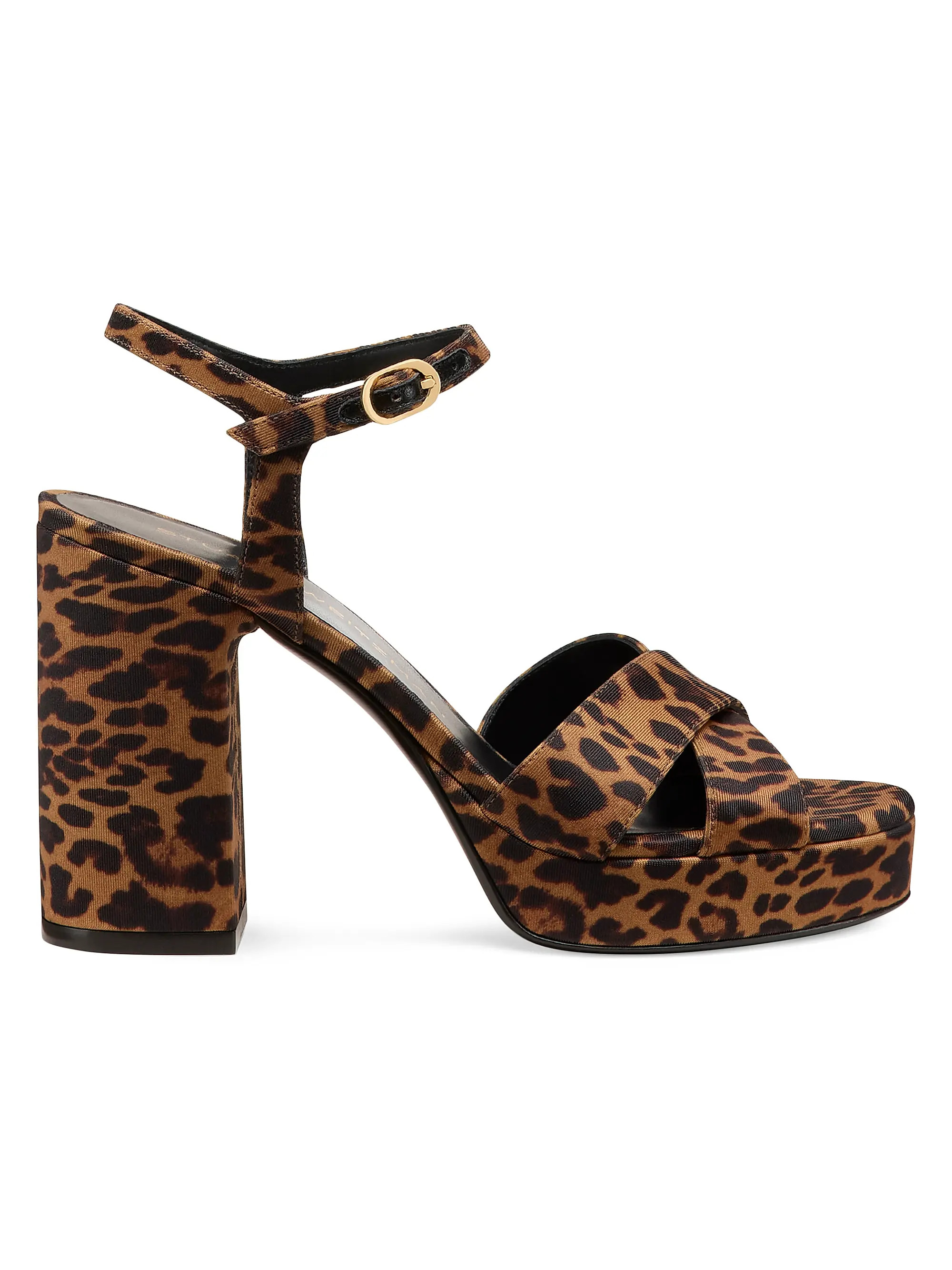 Stuart Weitzman Dayna 90MM Leopard Print Platform Sandals | Saks Fifth Avenue | Saks Fifth Avenue