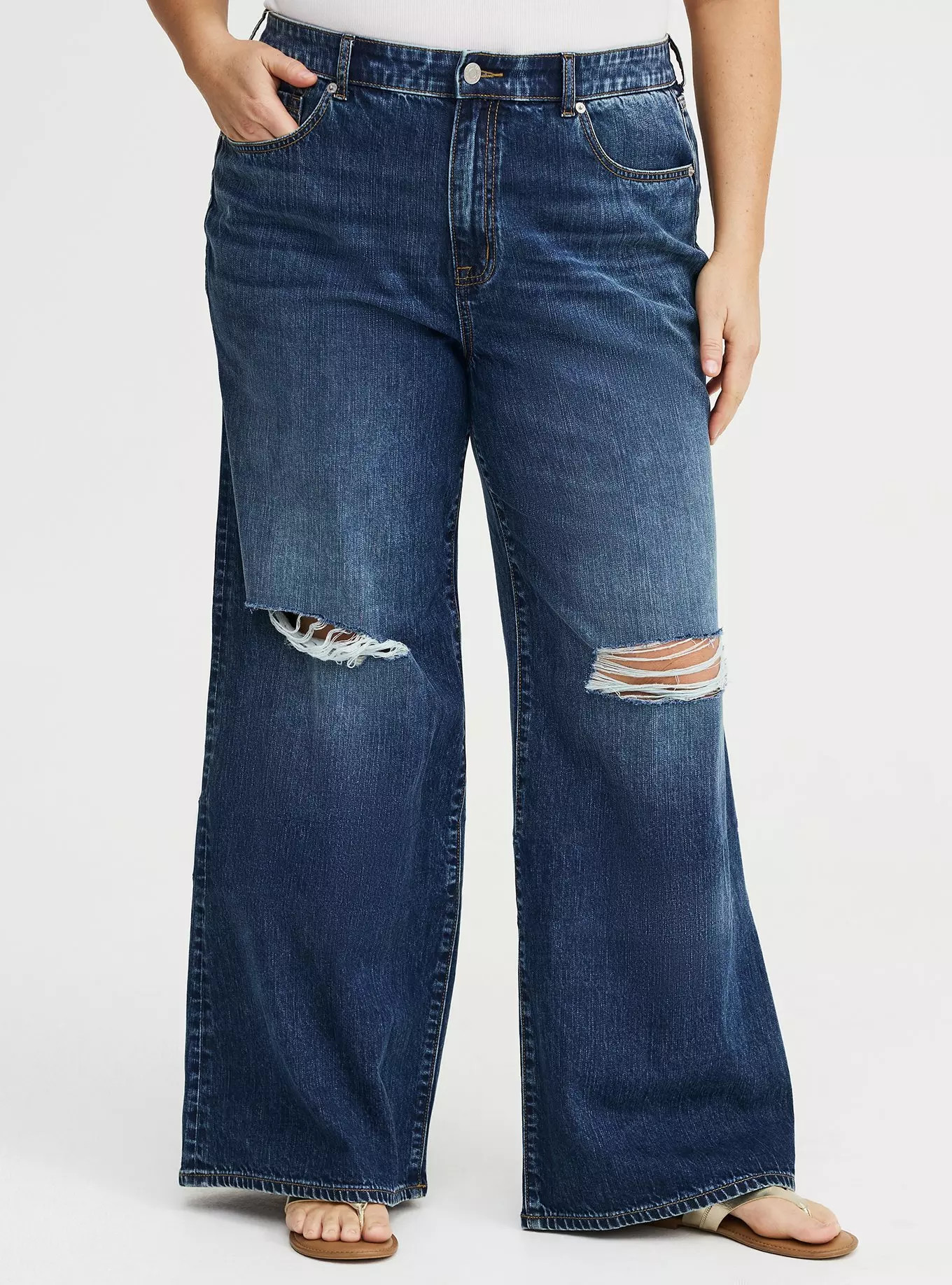High-Rise Baggy Wide-Leg Jean | Torrid (US & Canada)