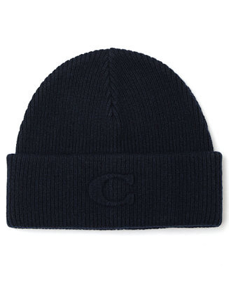 COACH Women's Embossed C-Knit Beanie Hat - Macy's | Macy's