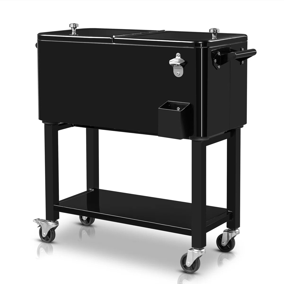 Are you looking for a high-quality cooler? This 80QT Rolling Cooler with a Shelf is highly recomm... | Wayfair North America