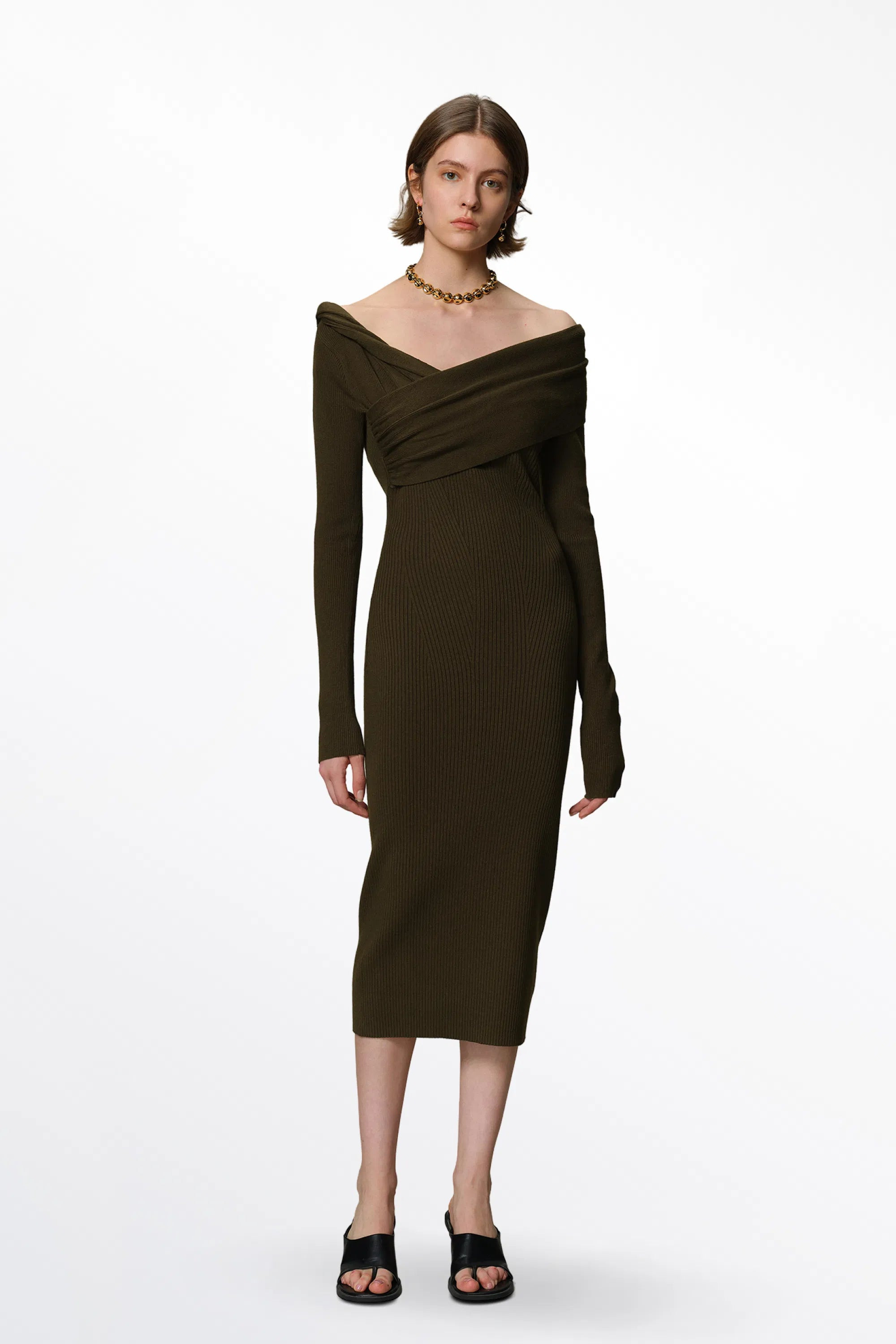 Veronica Fitted Dress in Anti-Pilling Knit | Fabrique