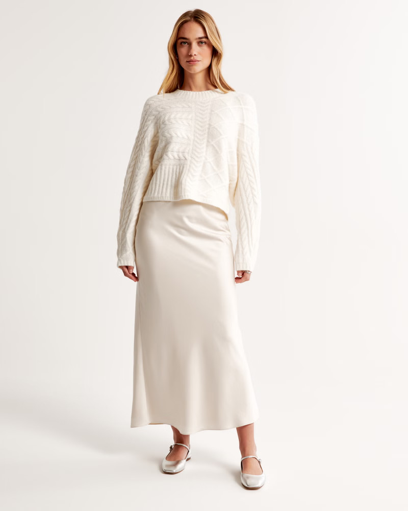 Cable Crew Dolman Sweater | Abercrombie & Fitch (US)