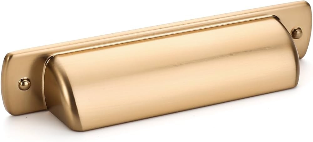 10 Pack Champagne Bronze 3 Inch(76mm) Cabinet Cup Pulls Gold Kitchen Cabinet Handles Drawer Pulls... | Amazon (US)