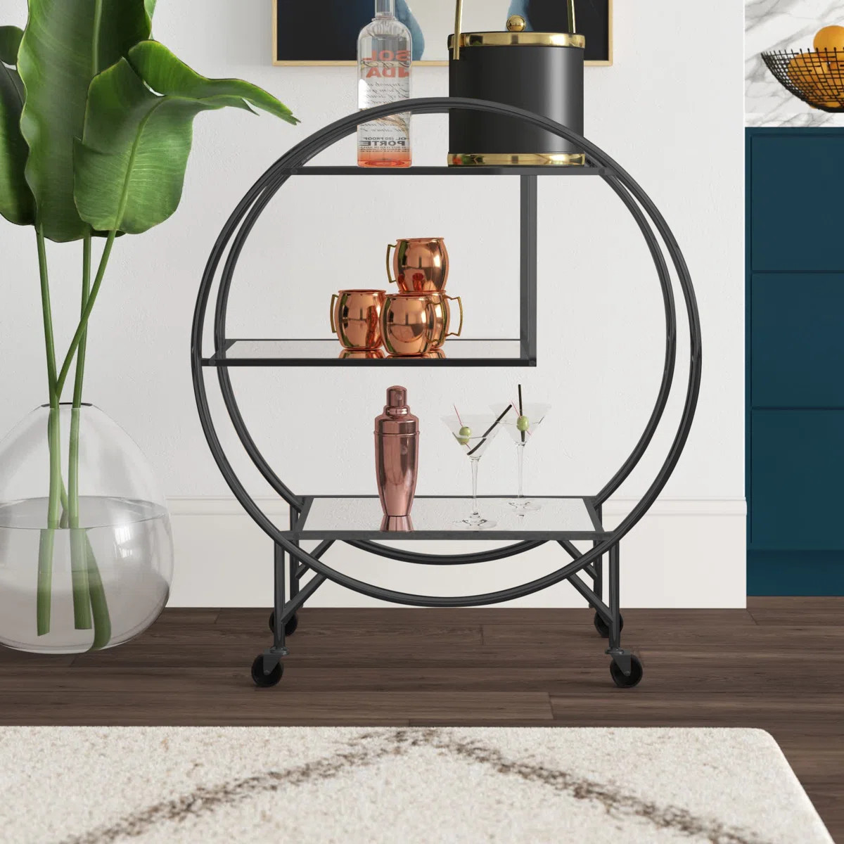 Vannoy Metal Bar Cart | Wayfair North America