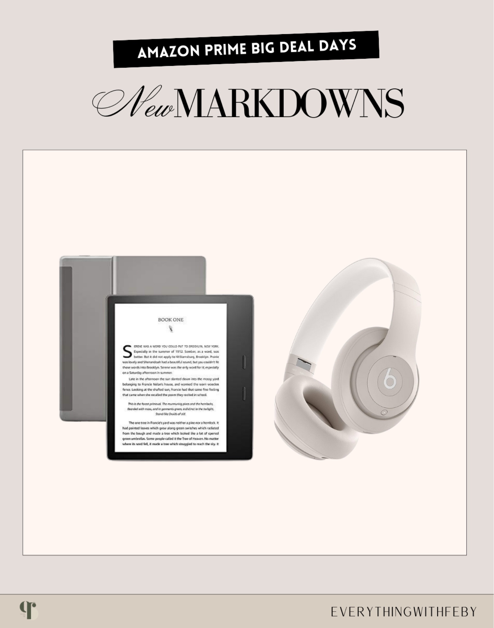 Amazon Prime Big Deal Days: E-Kindle, Headphone

Amazon finds / amazon must have / amazon favorites / amazon internet famous 

#LTKGiftGuide #LTKsalealert #LTKxPrime