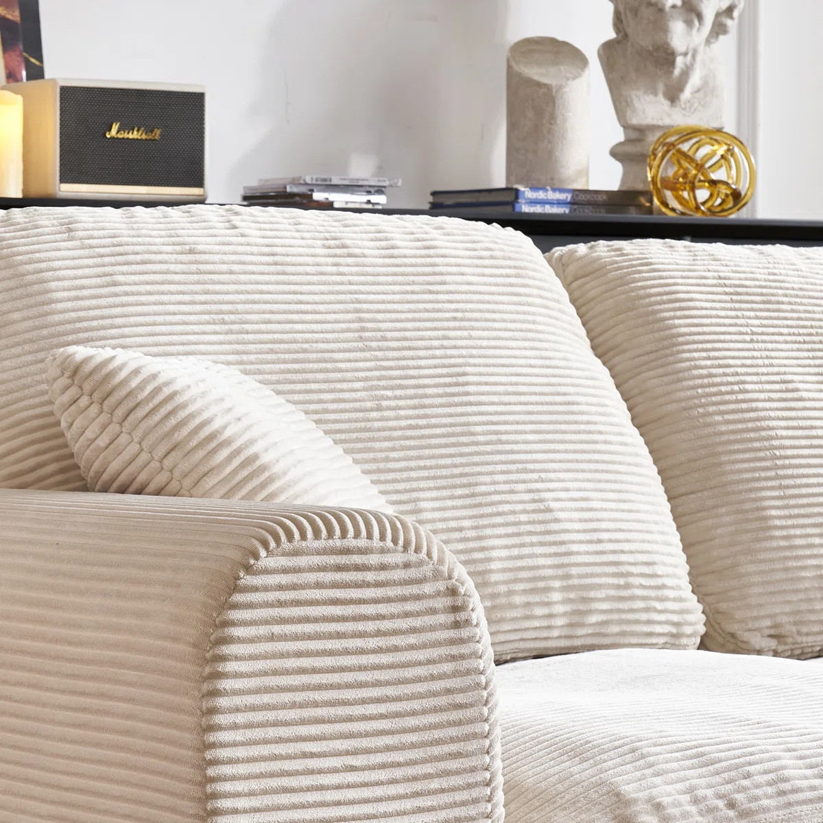 Cloud Sectional Couches for Living Room, Convertible L-Shape Boneless Couch with Ottoman, Modular... | Wayfair North America