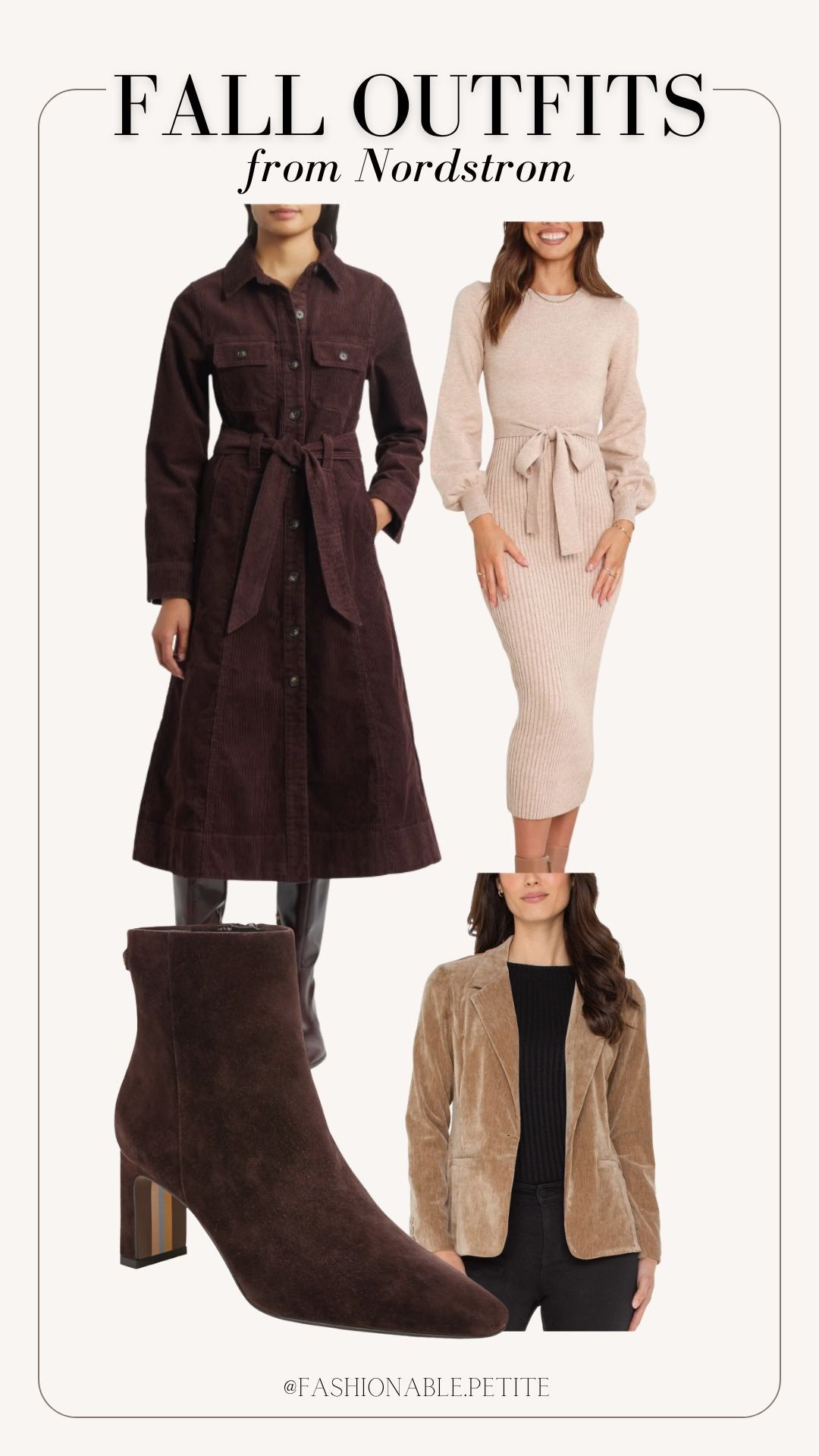 New fall outfits from Nordstrom!

Fall boots, sweater dress, corduroy, fall outfit 

#LTKSeasonal