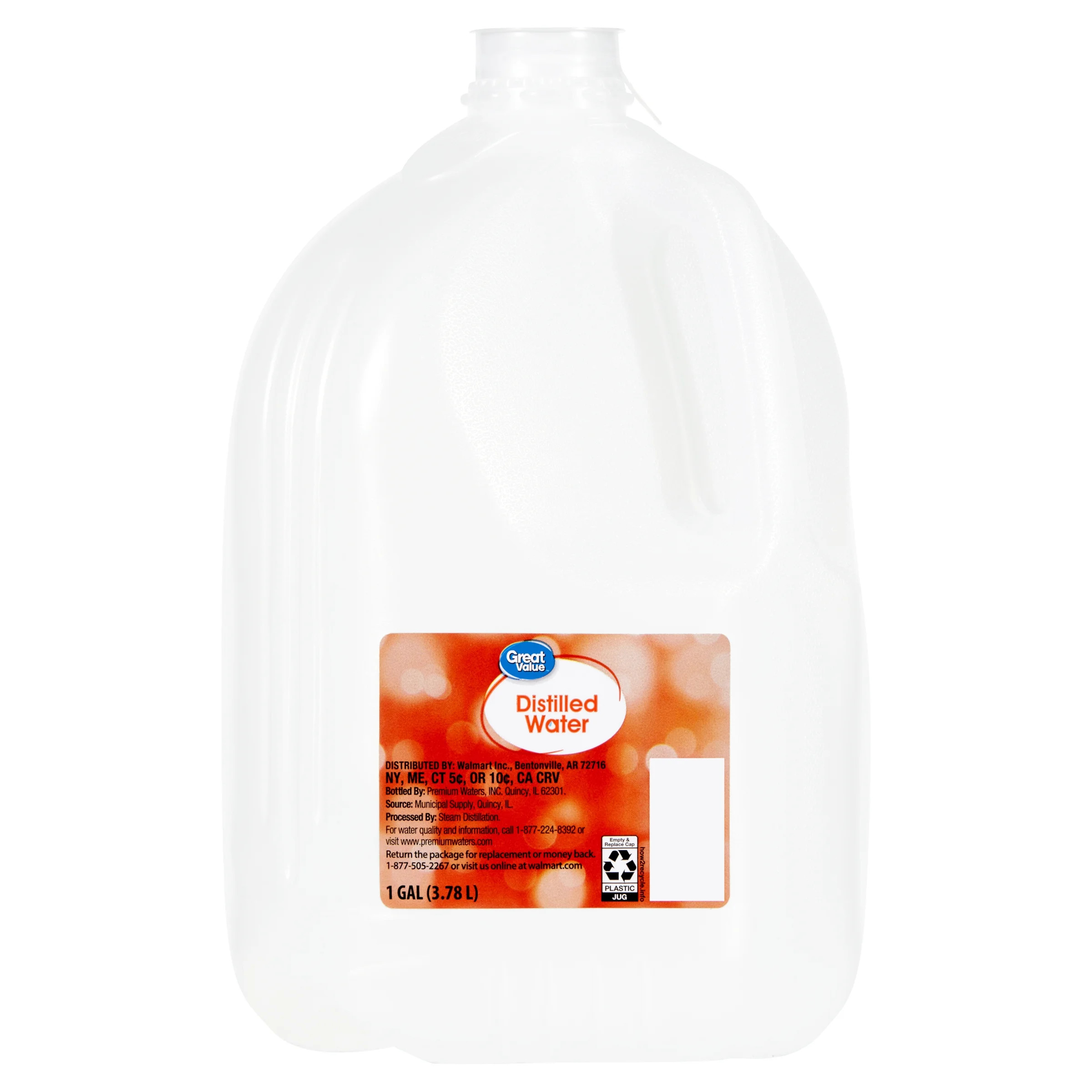 Great Value Distilled Water, 1 Gallon | Walmart (US)