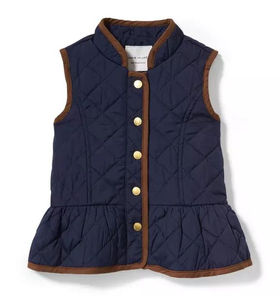 Quilted Peplum Vest | Janie and Jack