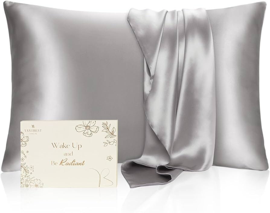 YANIBEST Satin Pillowcase for Hair and Skin - Super Soft Silk Pillowcase for Hair and Skin 2 Pack... | Amazon (US)