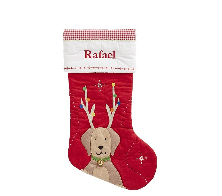 Quilted Christmas Stocking Collection | Pottery Barn Kids