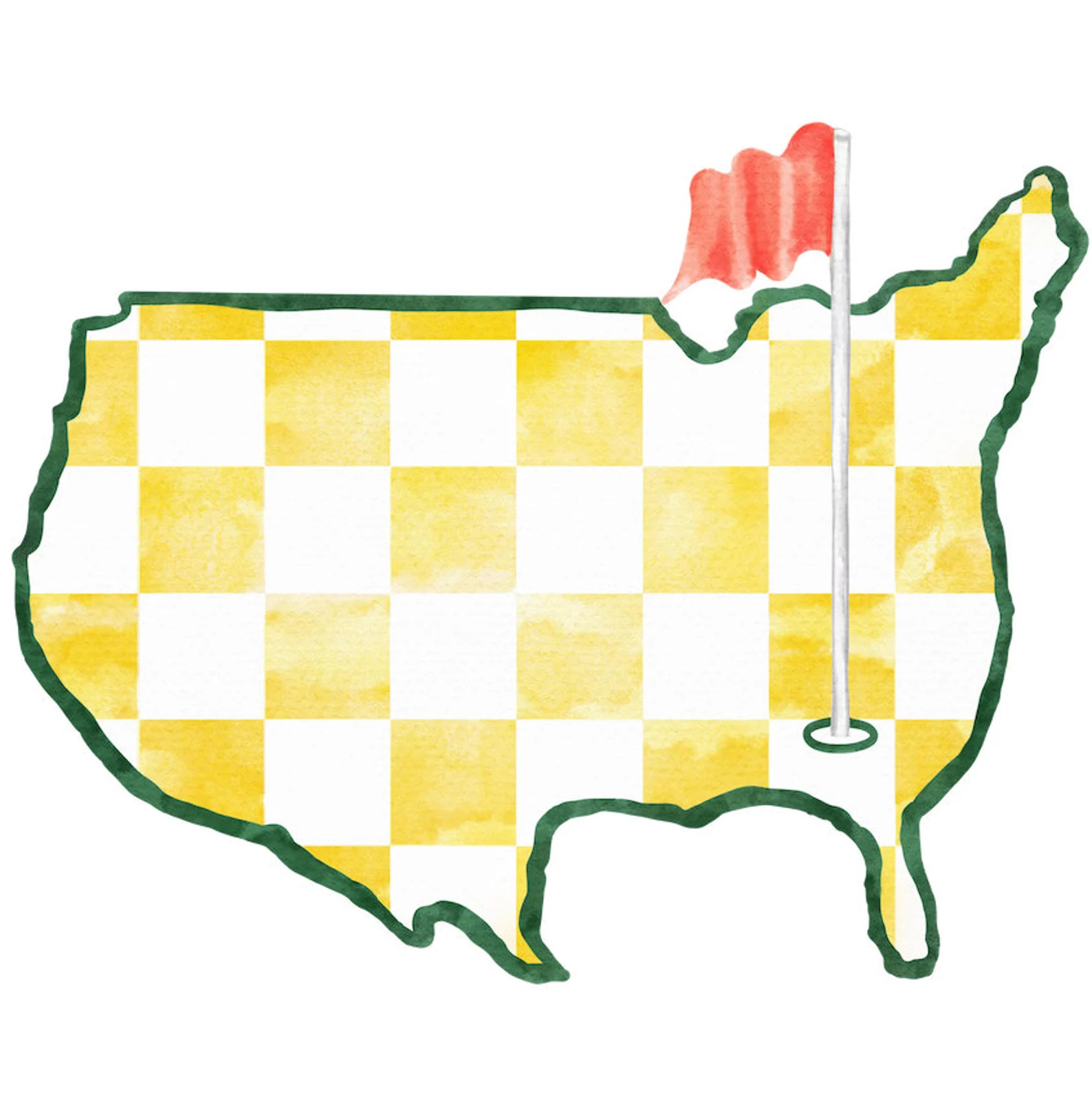 Hole in One- Door Hanger (the Masters, Golf Tournament, Augusta, Spring, Golf Party). FREE PERSON... | Etsy (US)