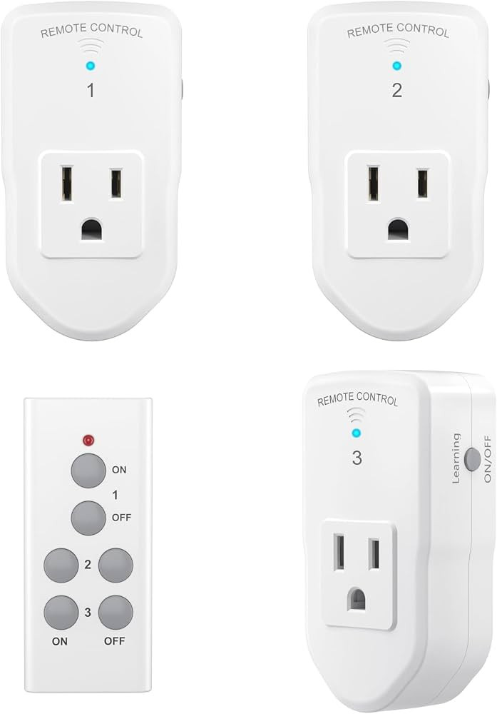 BN-LINK Wireless Remote Control Outlet Electrical Switch for Lights, Fans, Christmas Lights, Smal... | Amazon (US)