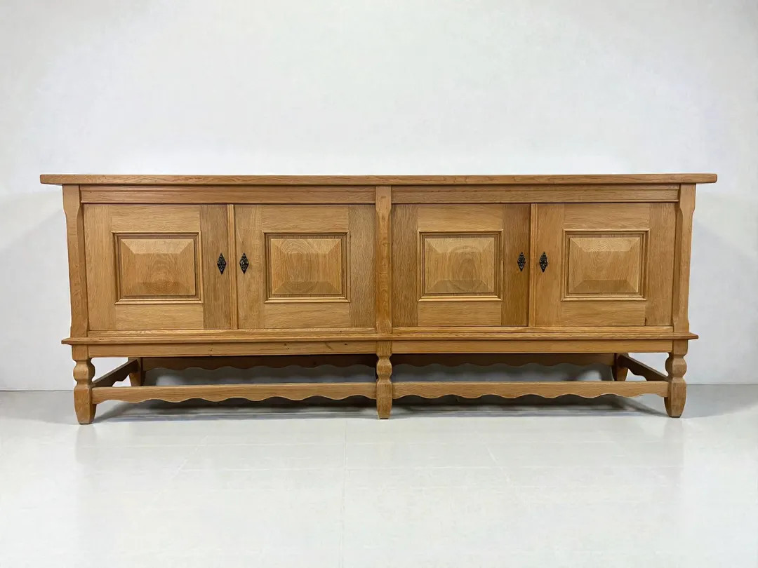 Danish Brutalist Low Sideboard by Henning Kjærnulf for Nyrup Møbelfabrik, 1960s - Etsy | Etsy (US)