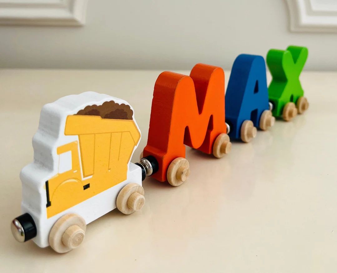 Build Your Own Train With a Dump Truck. Personalized Wooden - Etsy | Etsy (US)