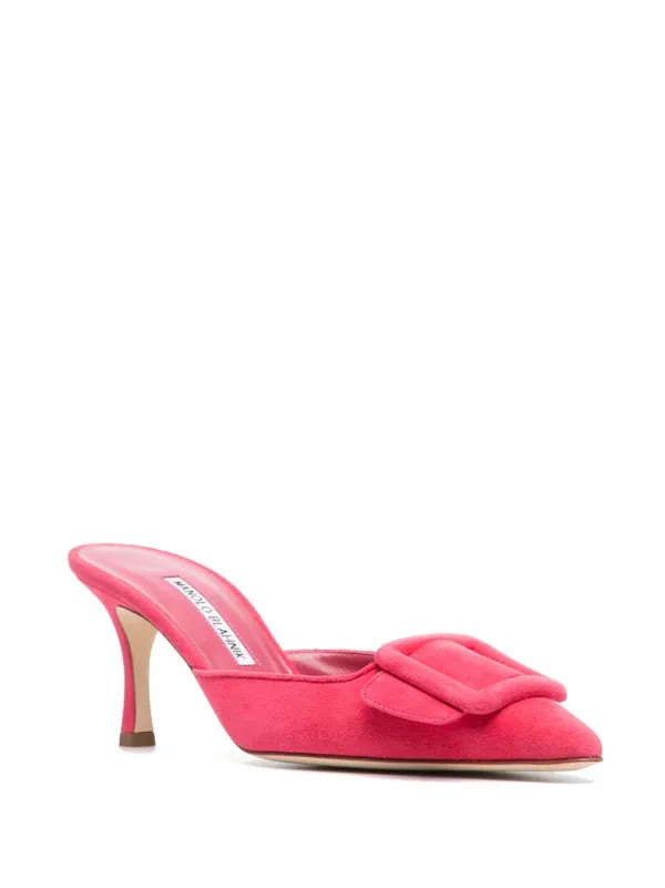 70mm buckle-detail pointed mules | Farfetch Global